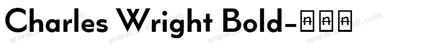 Charles Wright Bold字体转换